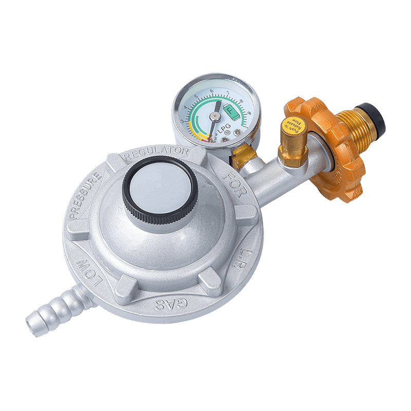 Brass connect low pressure gas regulator lpg regulator with meter